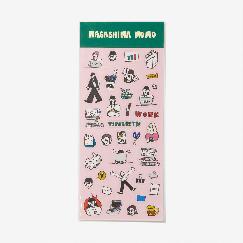 Workaholic Sticker Sheet 詳細画像