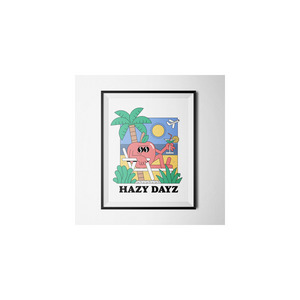 HAZY DAYZ Apple Poster