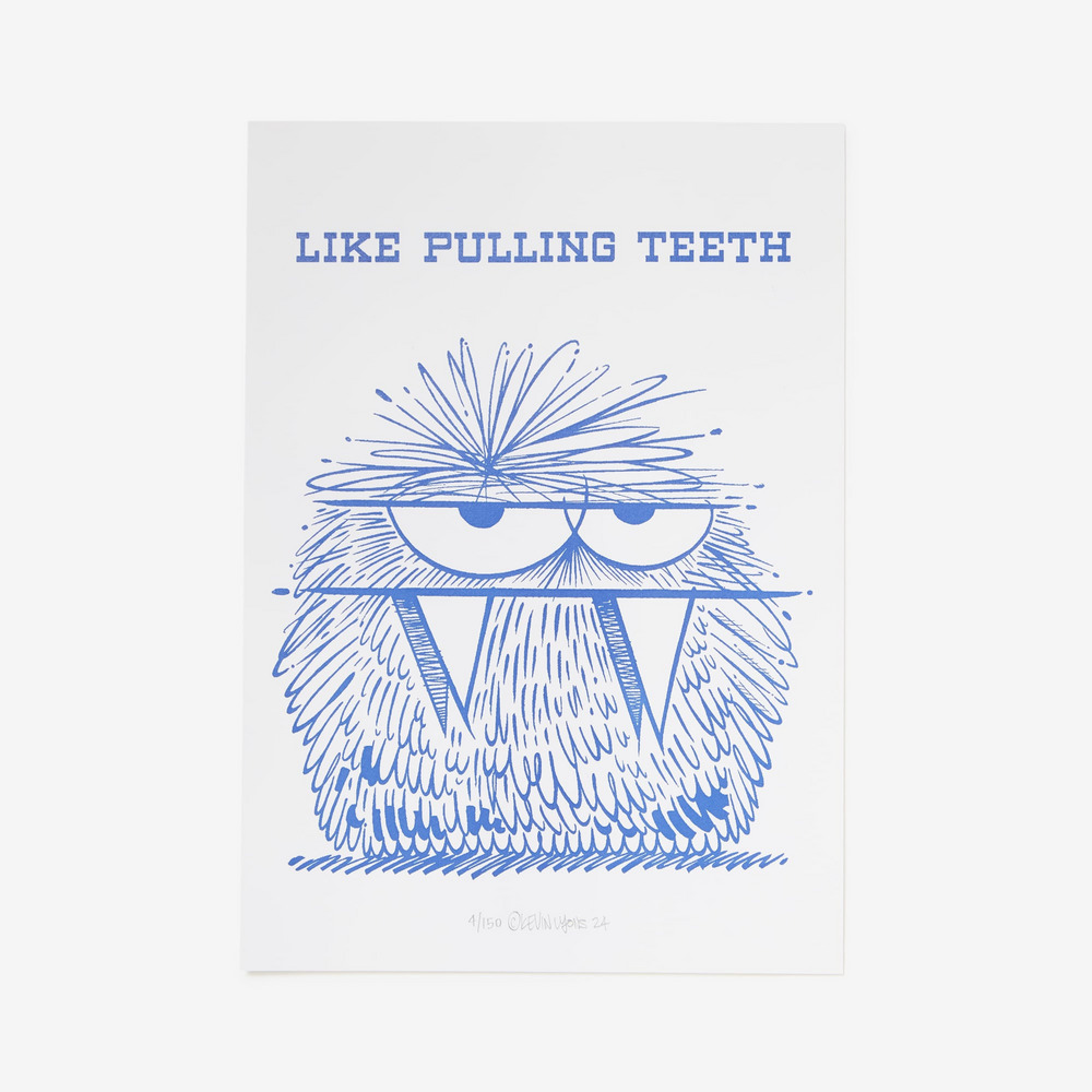 LETTER PRESS "LIKE PULLING TEETH" book launch limited edition 詳細画像