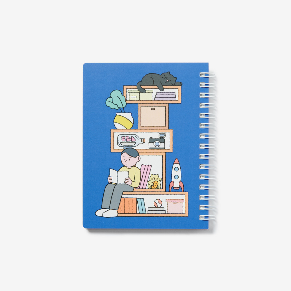 Ring Notes A6 (160P) pink front &times; blue back 詳細画像