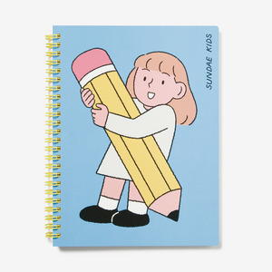 Ring Notes A5 (160P) light blue?front?× light blue?back?