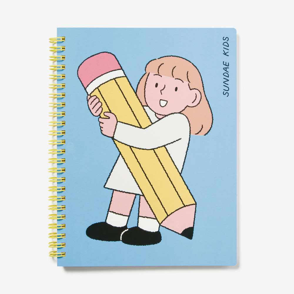 Ring Notes A5 (160P) light blue?front?&times; light blue?back? 詳細画像