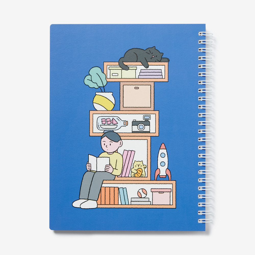 Ring Notes A5 (160P) pink front &times; blue back 詳細画像