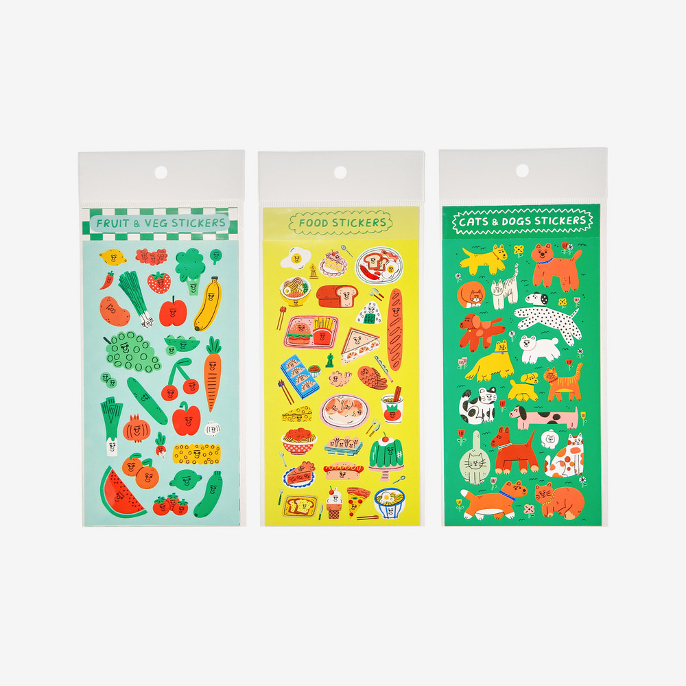 Sticker Sheet Cats and Dogs 詳細画像