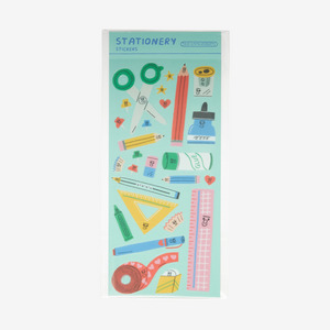 STATIONERY sticker sheet