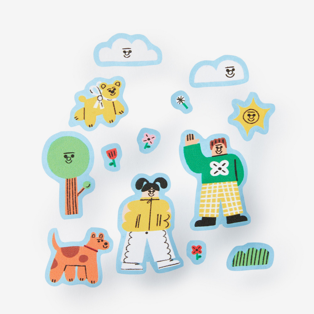 half transparent sticker PARK 詳細画像