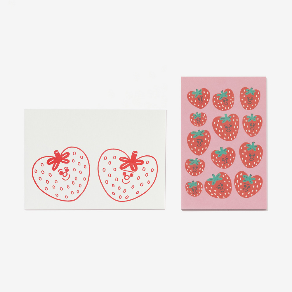 Mini letter set Strawberry 詳細画像