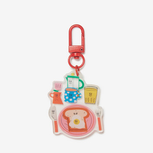 Breakfast key chain