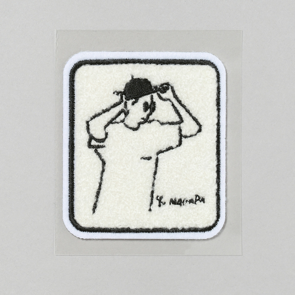 刺繍パッチステッカー Man wearing a cap 詳細画像