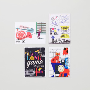 Post card set: GUITAR AND TRUMPET