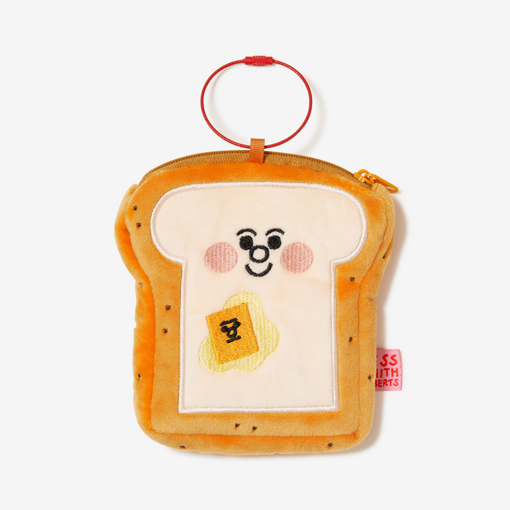 Pauch plushy key chain Bread