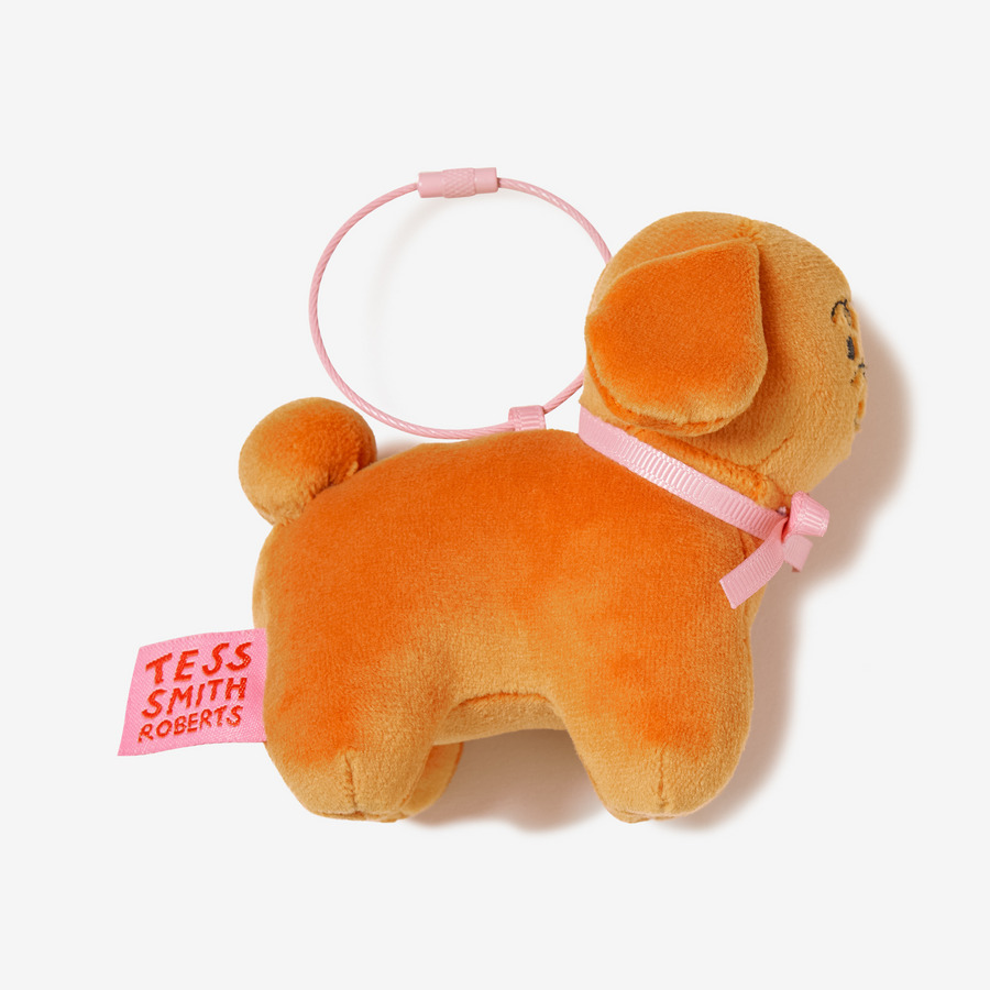Plushy key chain Brown Dog 詳細画像